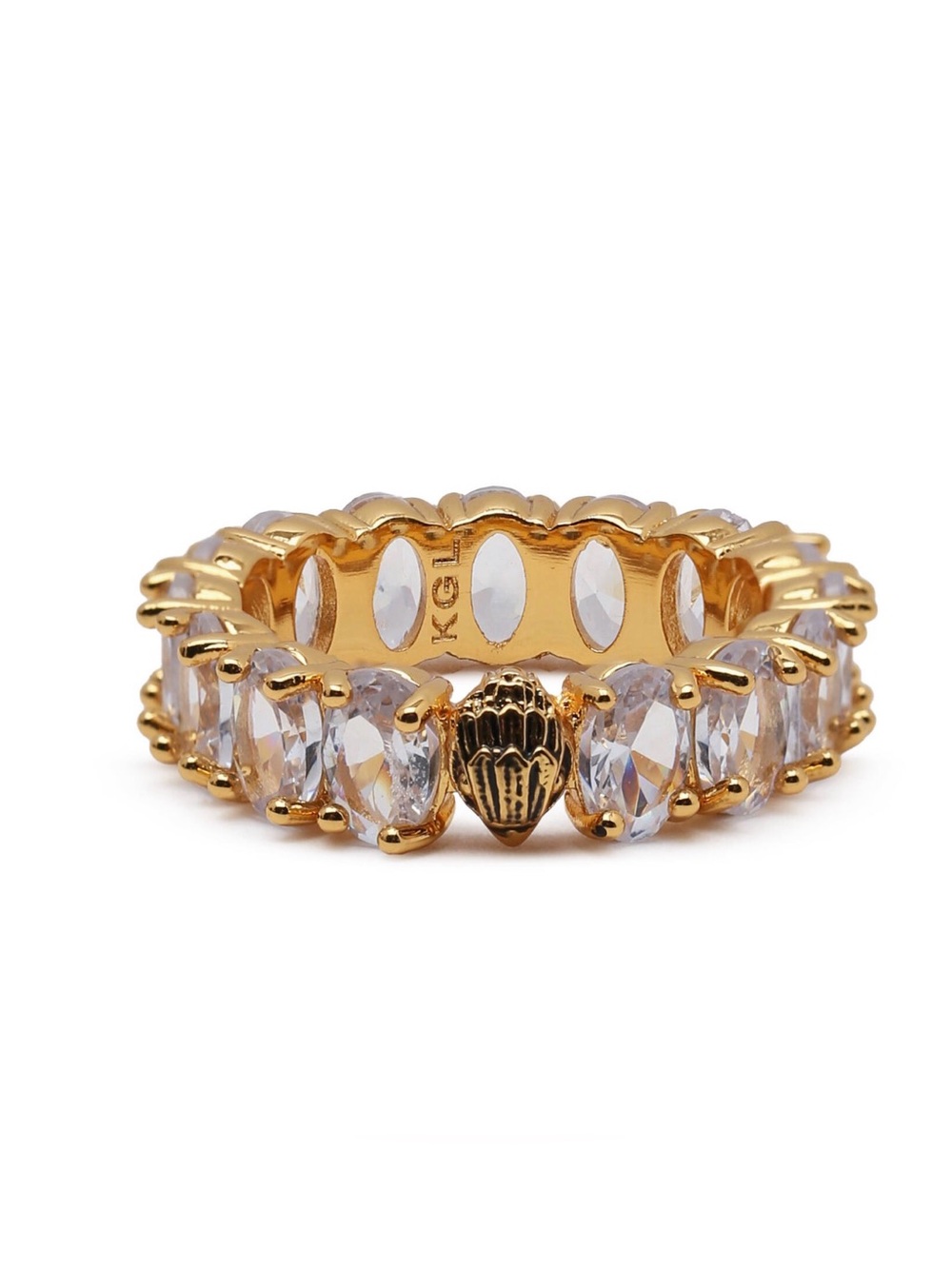 Kurt Geiger London Eagle Head Crystal Eternity Ring sz 7